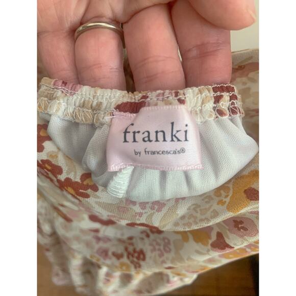 Franki by Francesca -Floral Empire Waist Mini Dress-Pink-Girls-L-14 - Picture 3 of 4